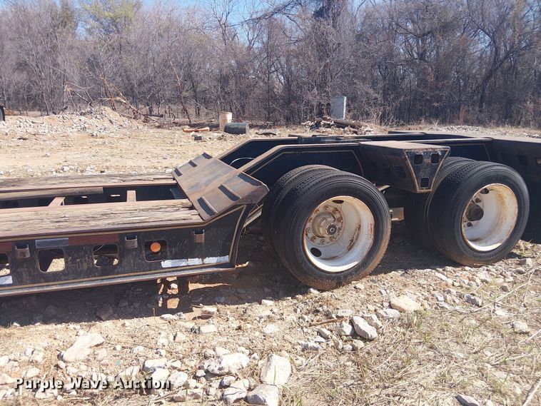 image for item NC9760 1982 Sibert lowboy equipment trailer