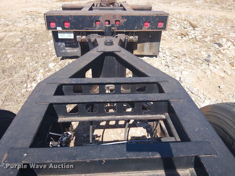 image for item NC9760 1982 Sibert lowboy equipment trailer