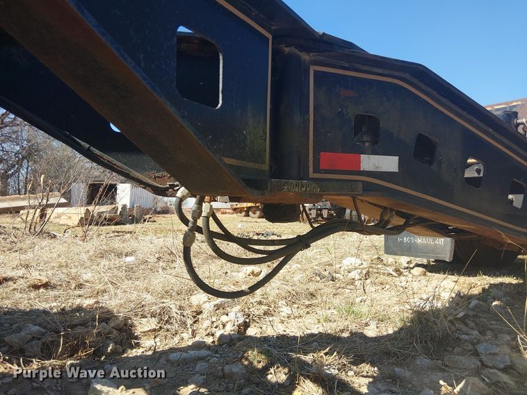 image for item NC9760 1982 Sibert lowboy equipment trailer