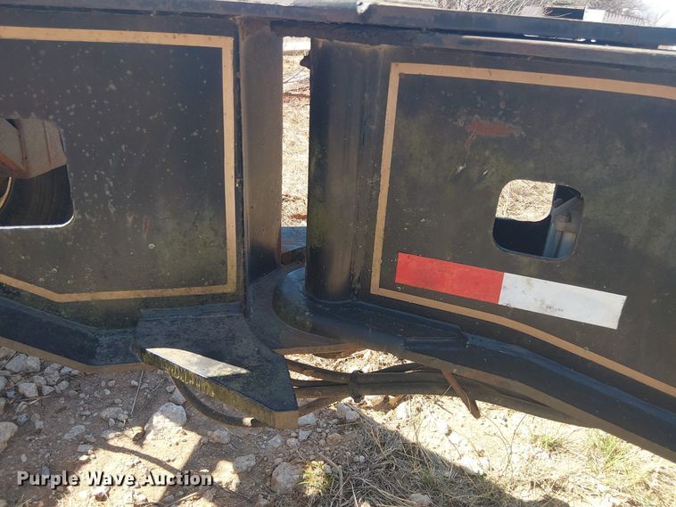 image for item NC9760 1982 Sibert lowboy equipment trailer