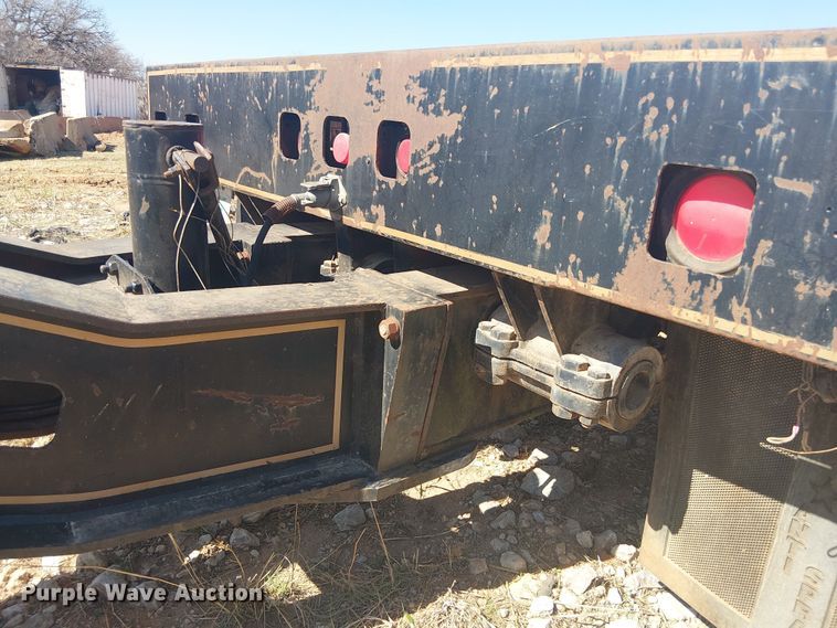 image for item NC9760 1982 Sibert lowboy equipment trailer