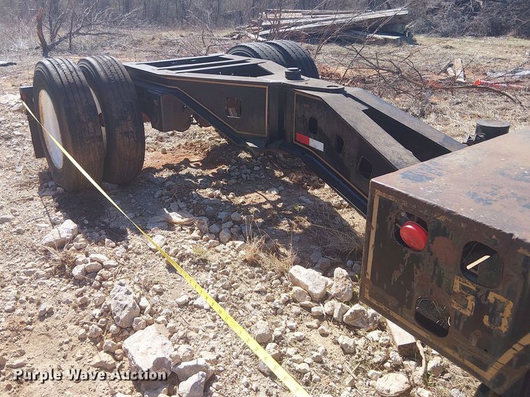 image for item NC9760 1982 Sibert lowboy equipment trailer