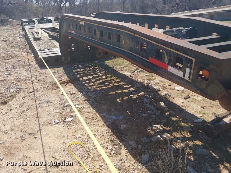 image for item NC9760 1982 Sibert lowboy equipment trailer