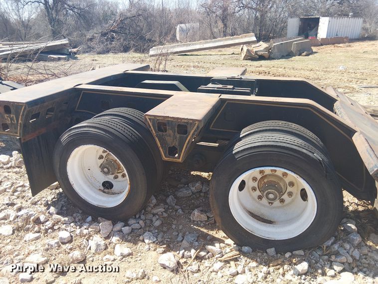 image for item NC9760 1982 Sibert lowboy equipment trailer