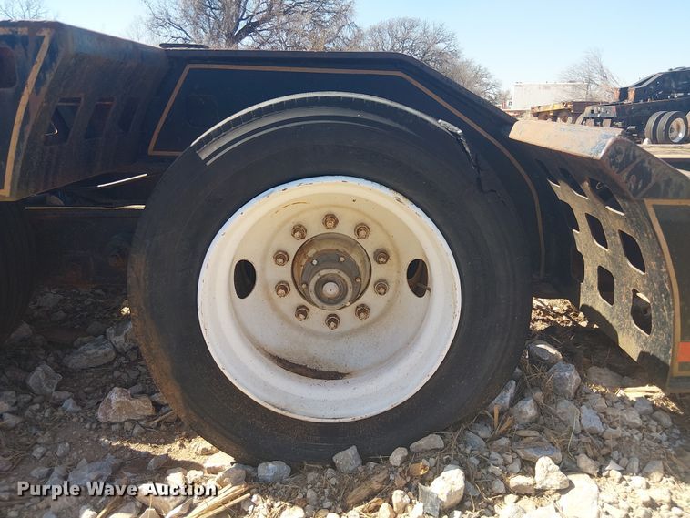 image for item NC9760 1982 Sibert lowboy equipment trailer