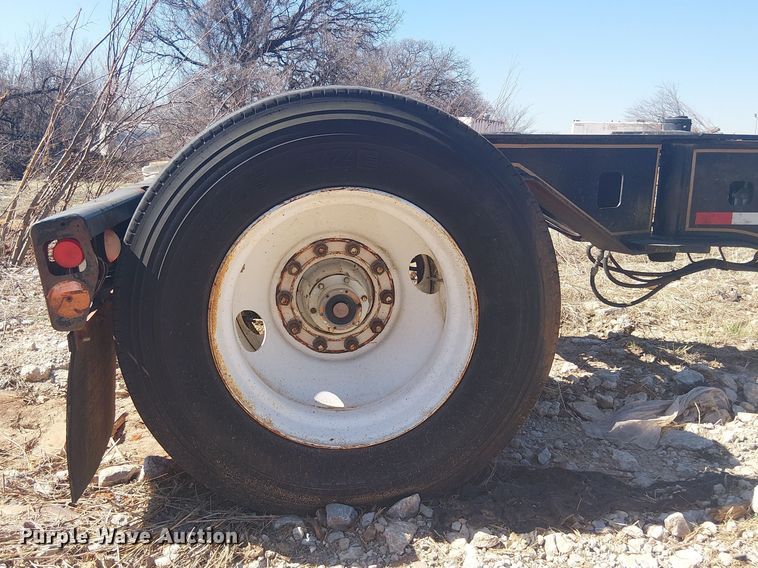 image for item NC9760 1982 Sibert lowboy equipment trailer