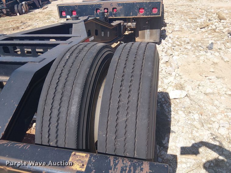 image for item NC9760 1982 Sibert lowboy equipment trailer