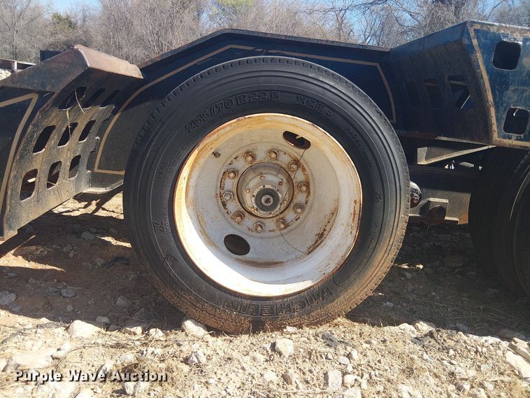 image for item NC9760 1982 Sibert lowboy equipment trailer