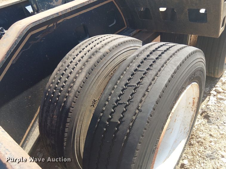 image for item NC9760 1982 Sibert lowboy equipment trailer