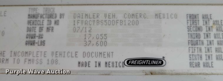 image for item NK9825 2013 Freightliner  M2 digger derrick truck