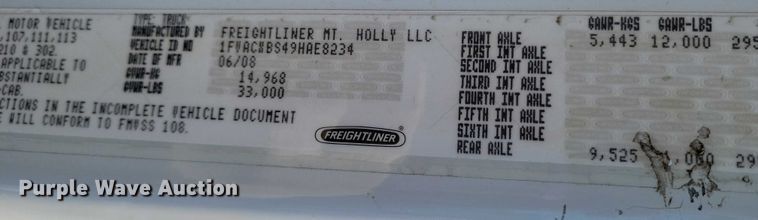 image for item NK9827 2009 Freightliner Business Class M2 dump truck