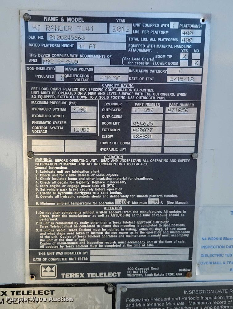 image for item NK9836 2012 Freightliner  M2 Business bucket truck