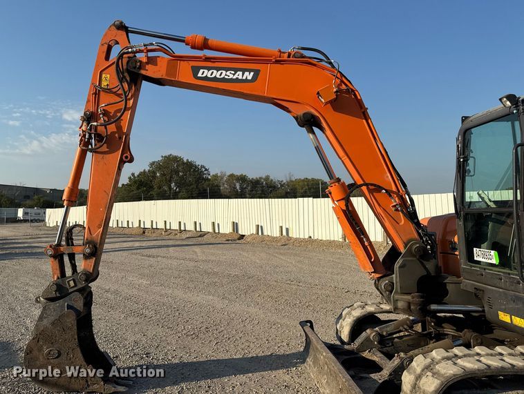 image for item YA1217 2021 Doosan DX85R-3 mini excavator