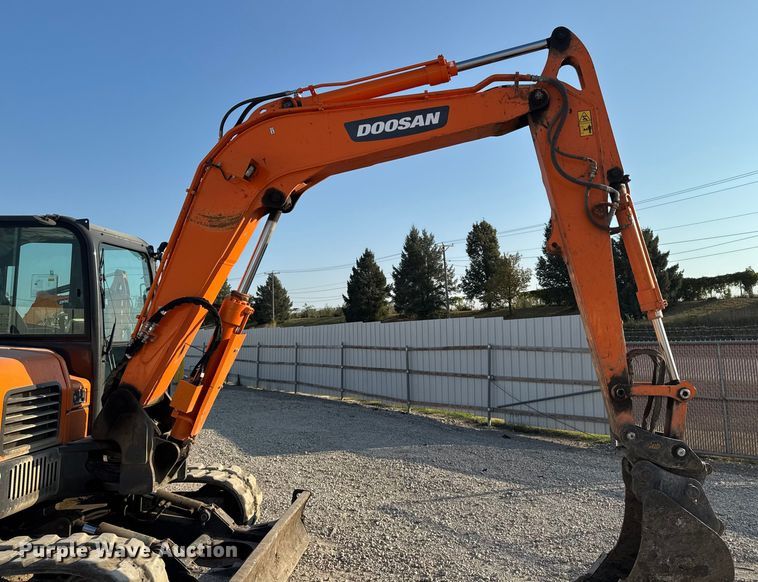 image for item YA1217 2021 Doosan DX85R-3 mini excavator