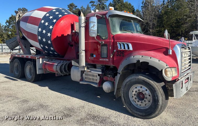 image for item YA1619 2016 Mack Granite GU713 ready mix truck