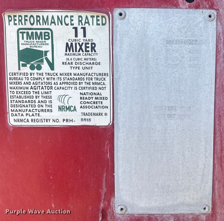 image for item YA1619 2016 Mack Granite GU713 ready mix truck