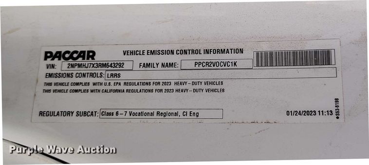 image for item YA1839 2024 Peterbilt 537  utility / service truck