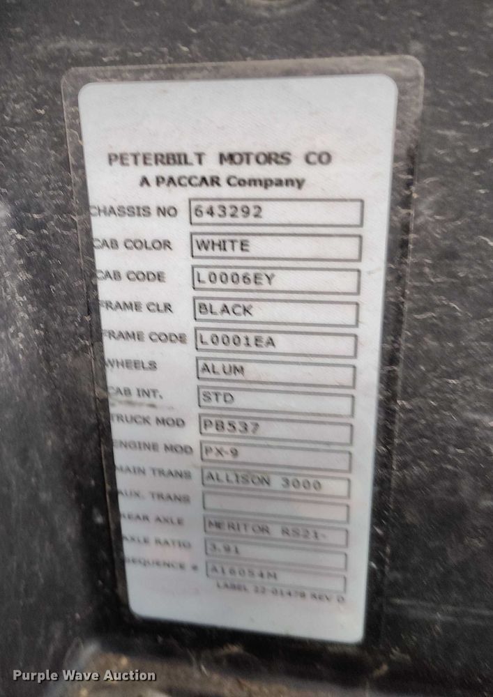 image for item YA1839 2024 Peterbilt 537  utility / service truck