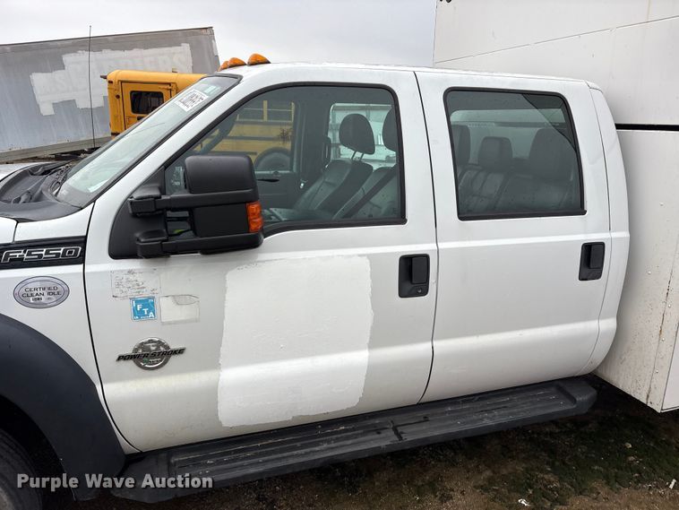 image for item YA2132 2016 Ford F550 Super Duty Crew Cab chipper truck