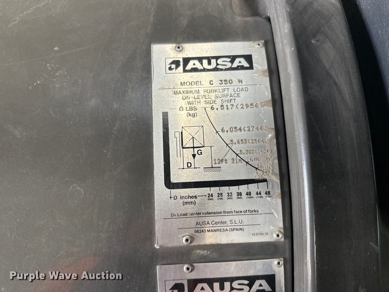 image for item YA2517 2018 Ausa C350H X4 forklift