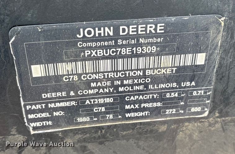 image for item YA2579 2025 John Deere 335G tracked skid steer loader