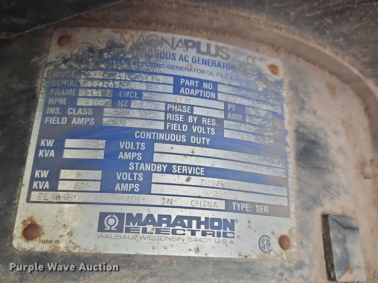 image for item YA2711 2007 MQ Power MQP50IVP generator