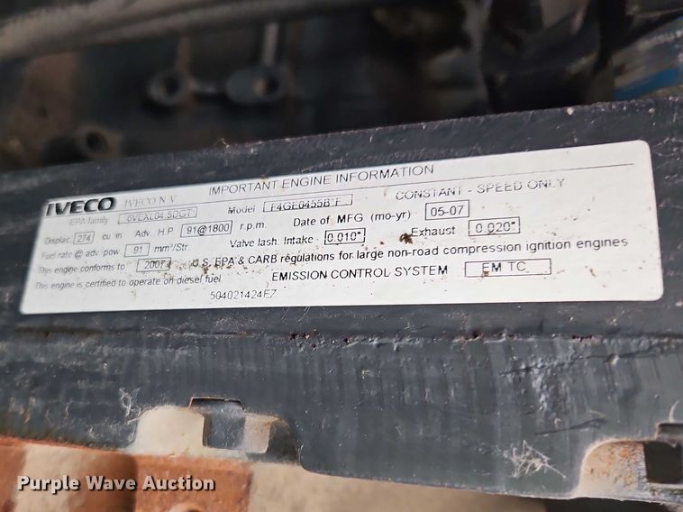 image for item YA2711 2007 MQ Power MQP50IVP generator