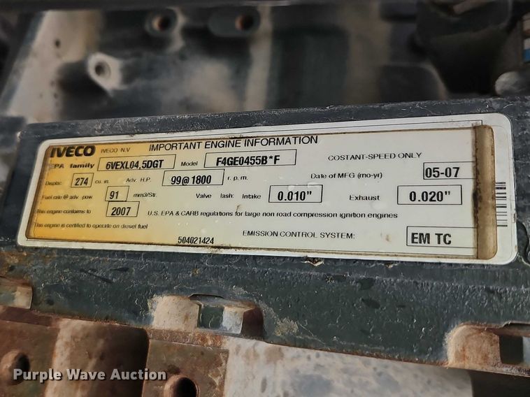 image for item YA2712 2007 MQ Power MQP50IVP generator