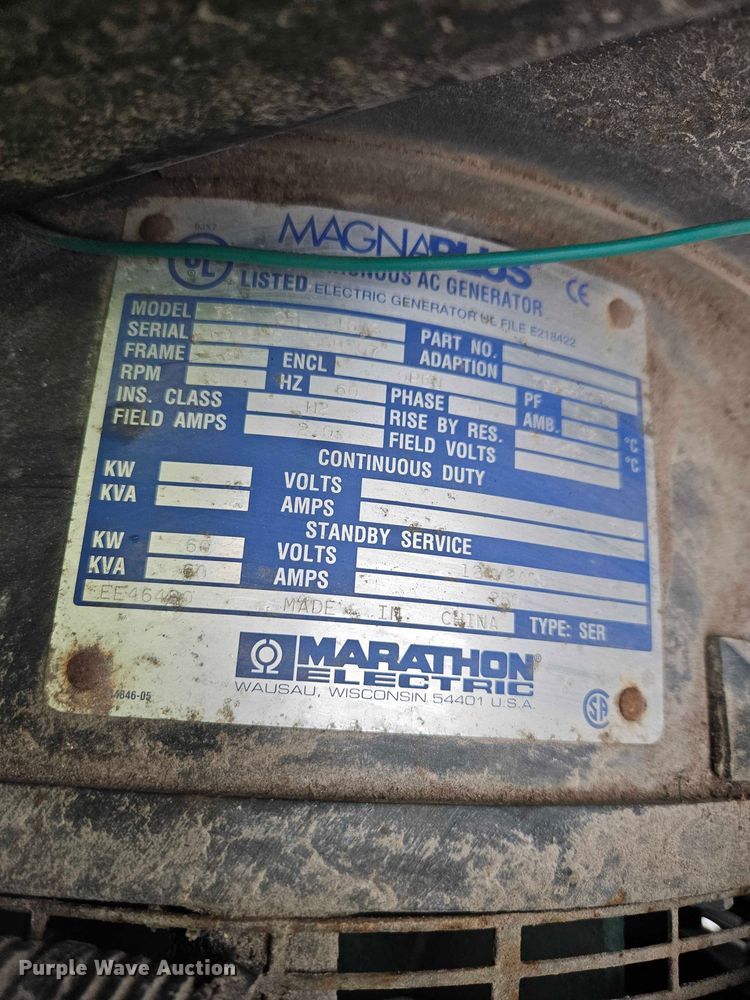 image for item YA2713 2007 MQ Power MQP50IVP generator