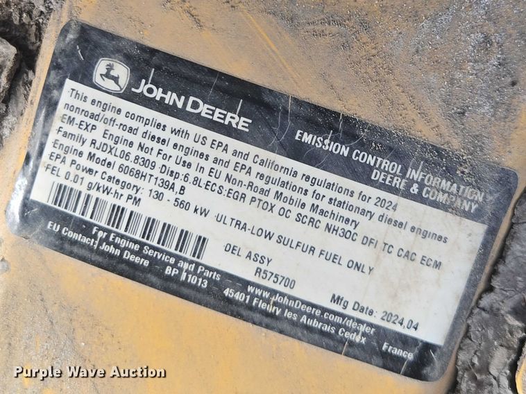 image for item YA2718 2024 John Deere 210 P-Tier excavator