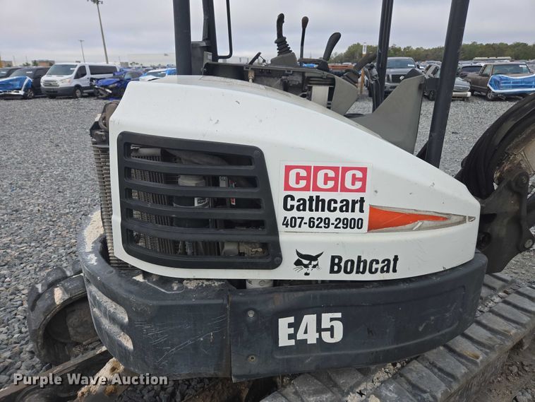 image for item YA2744 2017 Bobcat E45 mini excavator