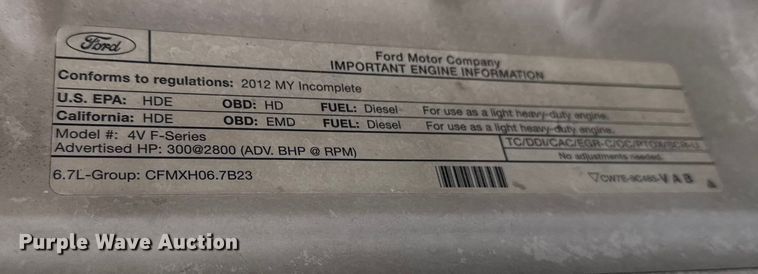 image for item DQ4353 2012 Ford F450 Super Duty XLT ambulance