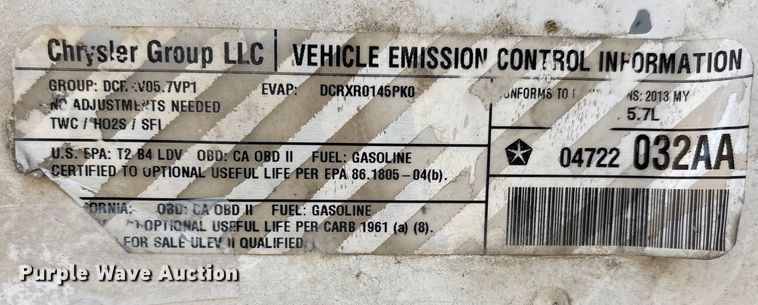 image for item DT0030 2013 Dodge Charger Police 