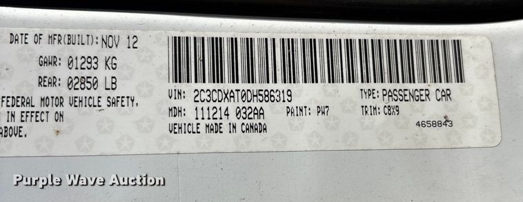 image for item DT0030 2013 Dodge Charger Police 