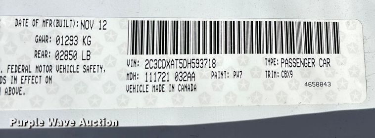 image for item DT0031 2013 Dodge Charger 