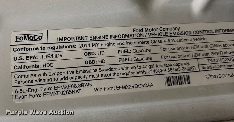 image for item DT0033 2014 Ford F550 Ext. Cab bucket truck