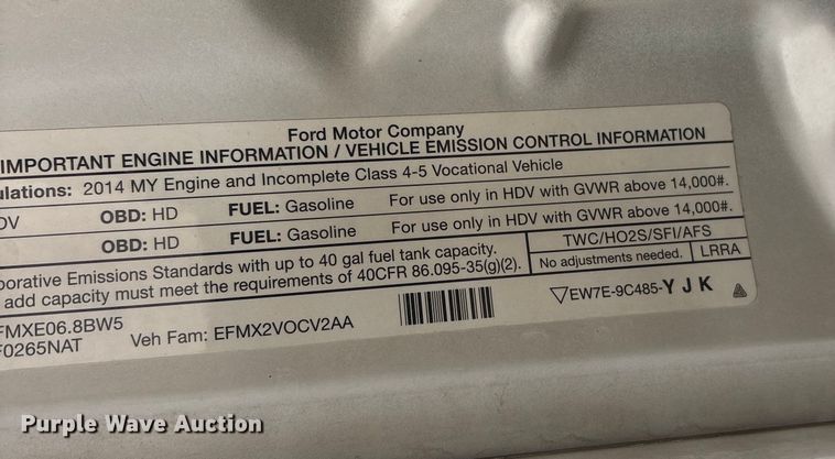 image for item DT0033 2014 Ford F550 Ext. Cab bucket truck