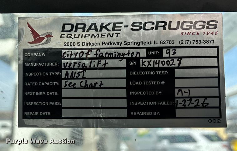 image for item DT0033 2014 Ford F550 Ext. Cab bucket truck