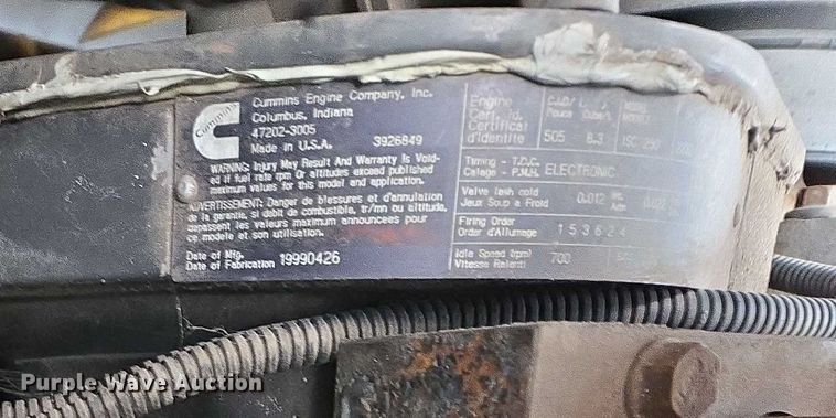 image for item DU2586 2000 Sterling L7501 dump truck