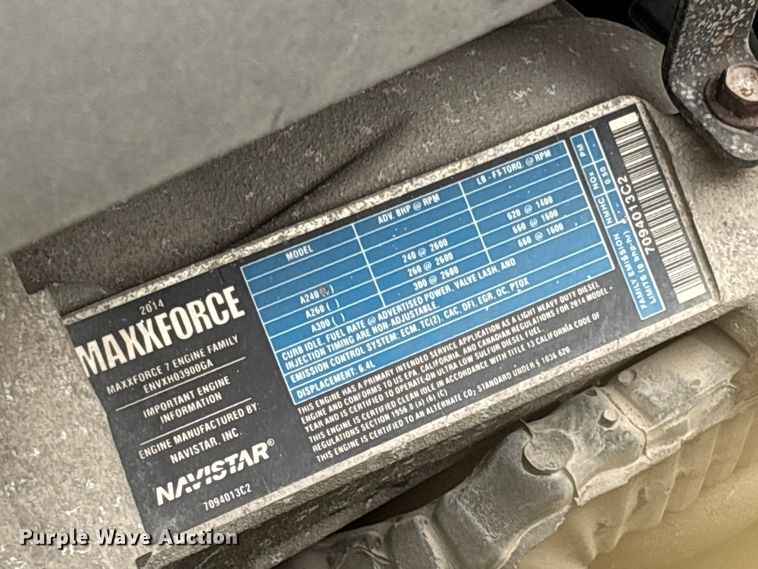 image for item DU2597 2015 International Navistar 4300M7 vacuum truck