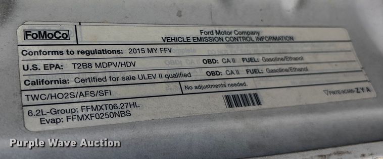 image for item DU2628 2015 Ford F350 Super Duty XL utility bed pickup truck