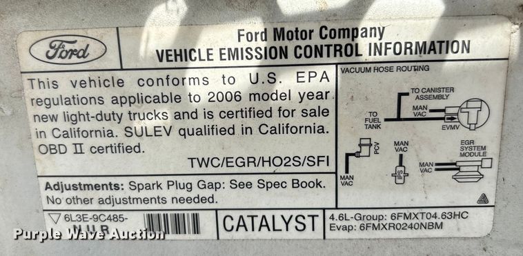 image for item DU2645 2006 Ford F150 Super Duty XL pickup truck