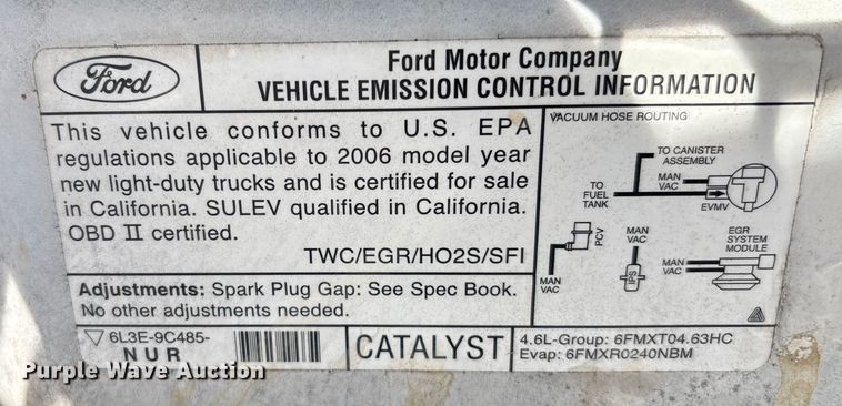 image for item DU2648 2006 Ford F150 Ext. Cab pickup truck