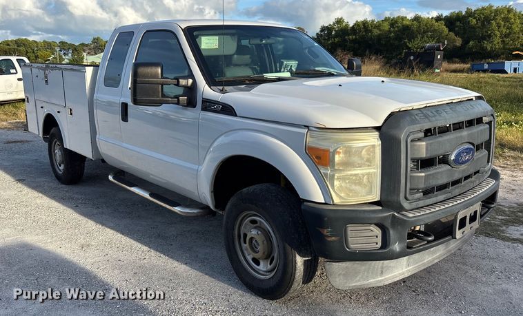 image for item DU2650 2015 Ford F250 Super Duty XL Ext. Cab utility bed pickup truck