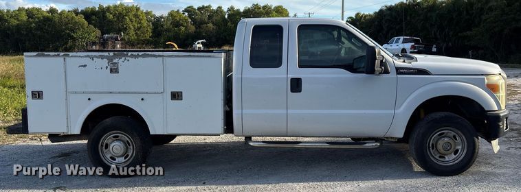 image for item DU2650 2015 Ford F250 Super Duty XL Ext. Cab utility bed pickup truck