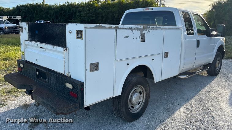 image for item DU2650 2015 Ford F250 Super Duty XL Ext. Cab utility bed pickup truck