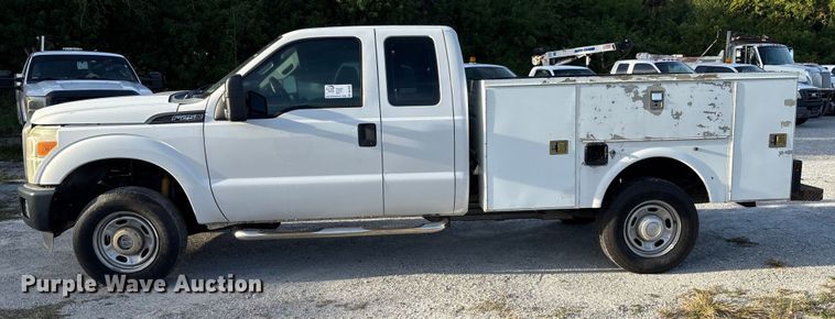 image for item DU2650 2015 Ford F250 Super Duty XL Ext. Cab utility bed pickup truck
