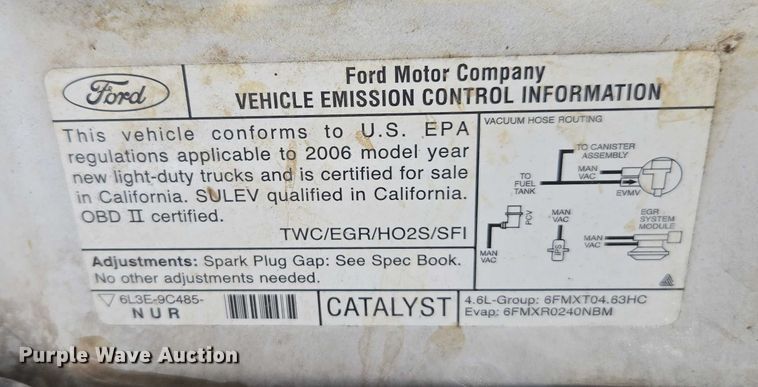 image for item DU2651 2006 Ford F150 Ext. Cab pickup truck