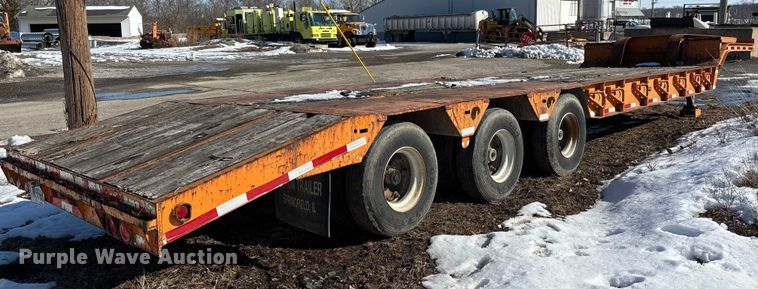 image for item DW7449 1973 Dorsey drop deck equipment trailer