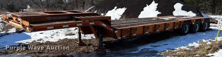 image for item DW7449 1973 Dorsey drop deck equipment trailer